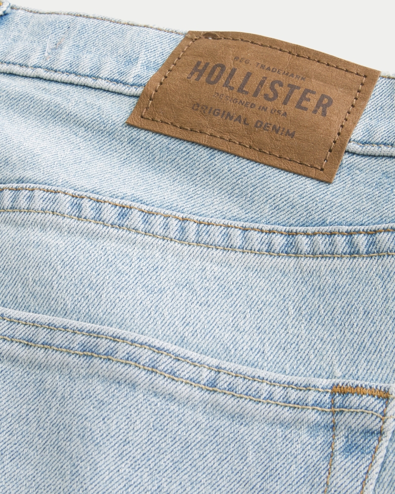 Light Wash Straight Jeans