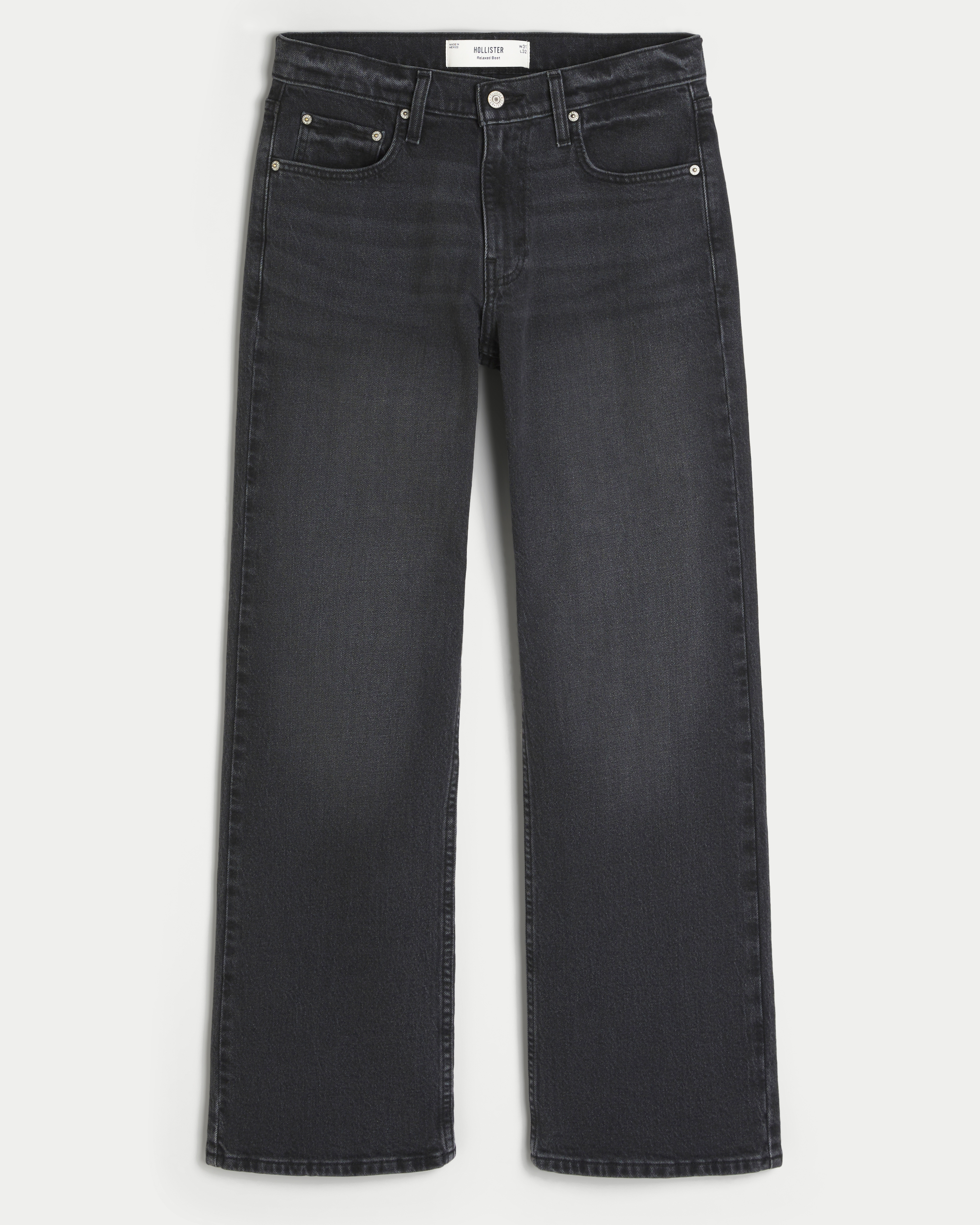 Washed Black Relaxed Boot Jeans
