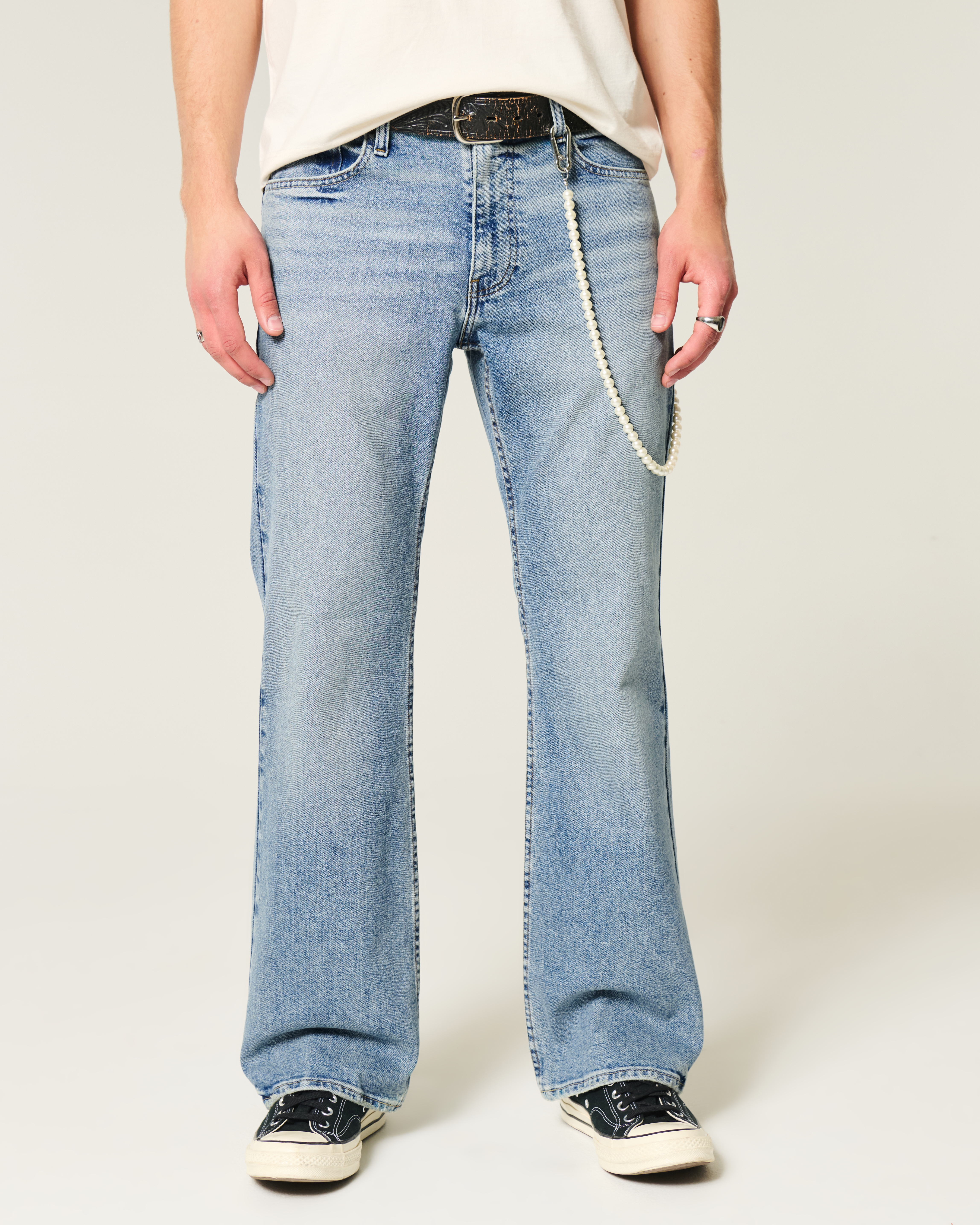 Men's Medium Wash Relaxed Bootcut Jeans | Men's Clearance