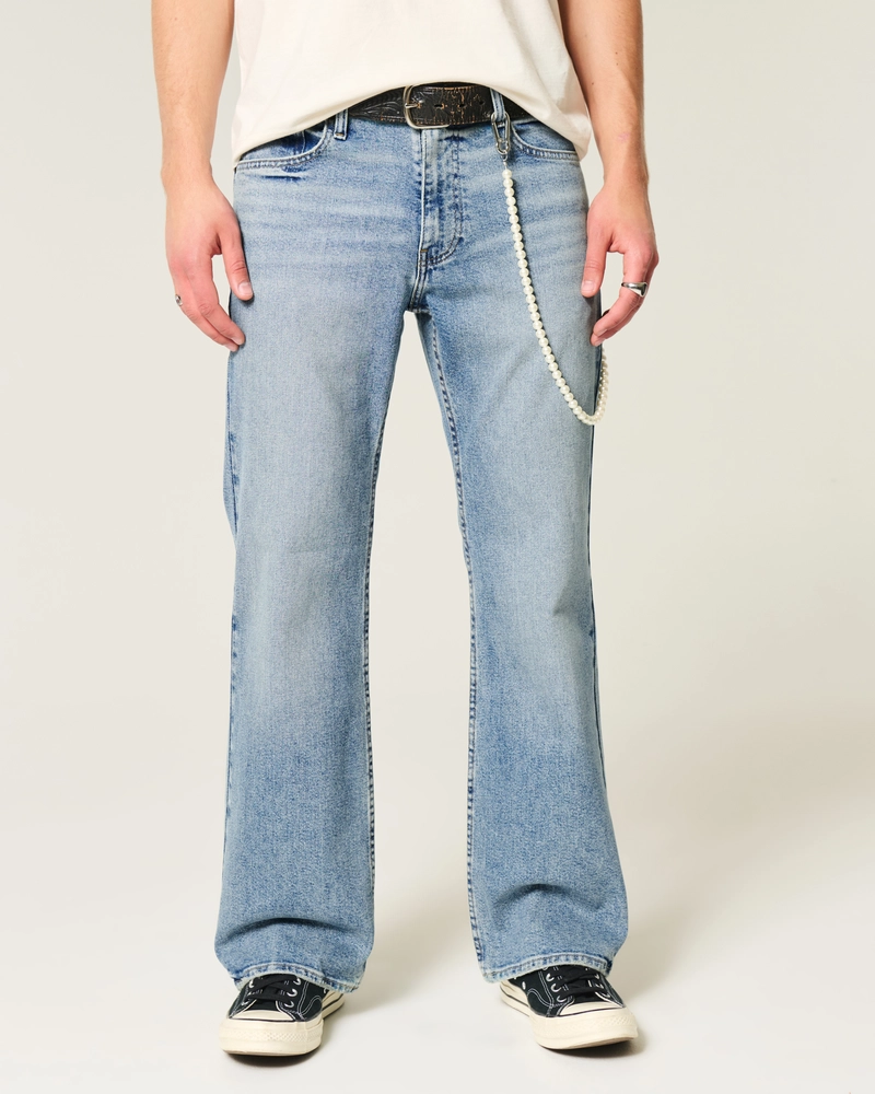 Medium Wash Relaxed Bootcut Jeans