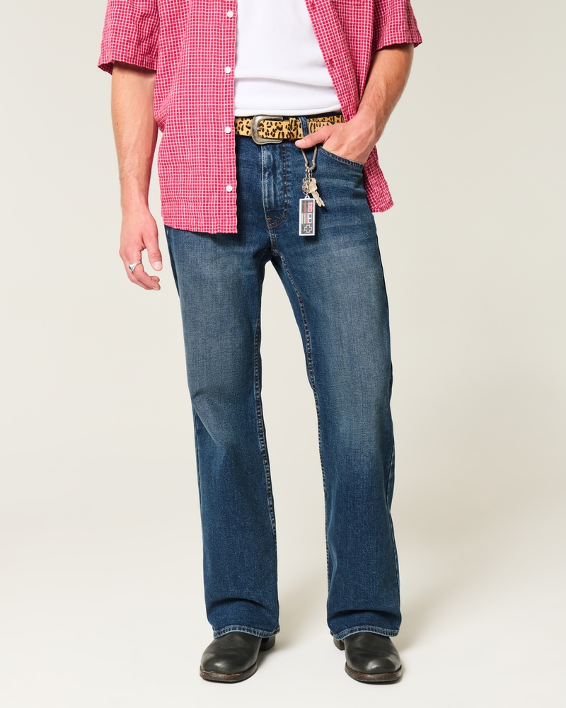 Dark Wash Relaxed Boot Jeans