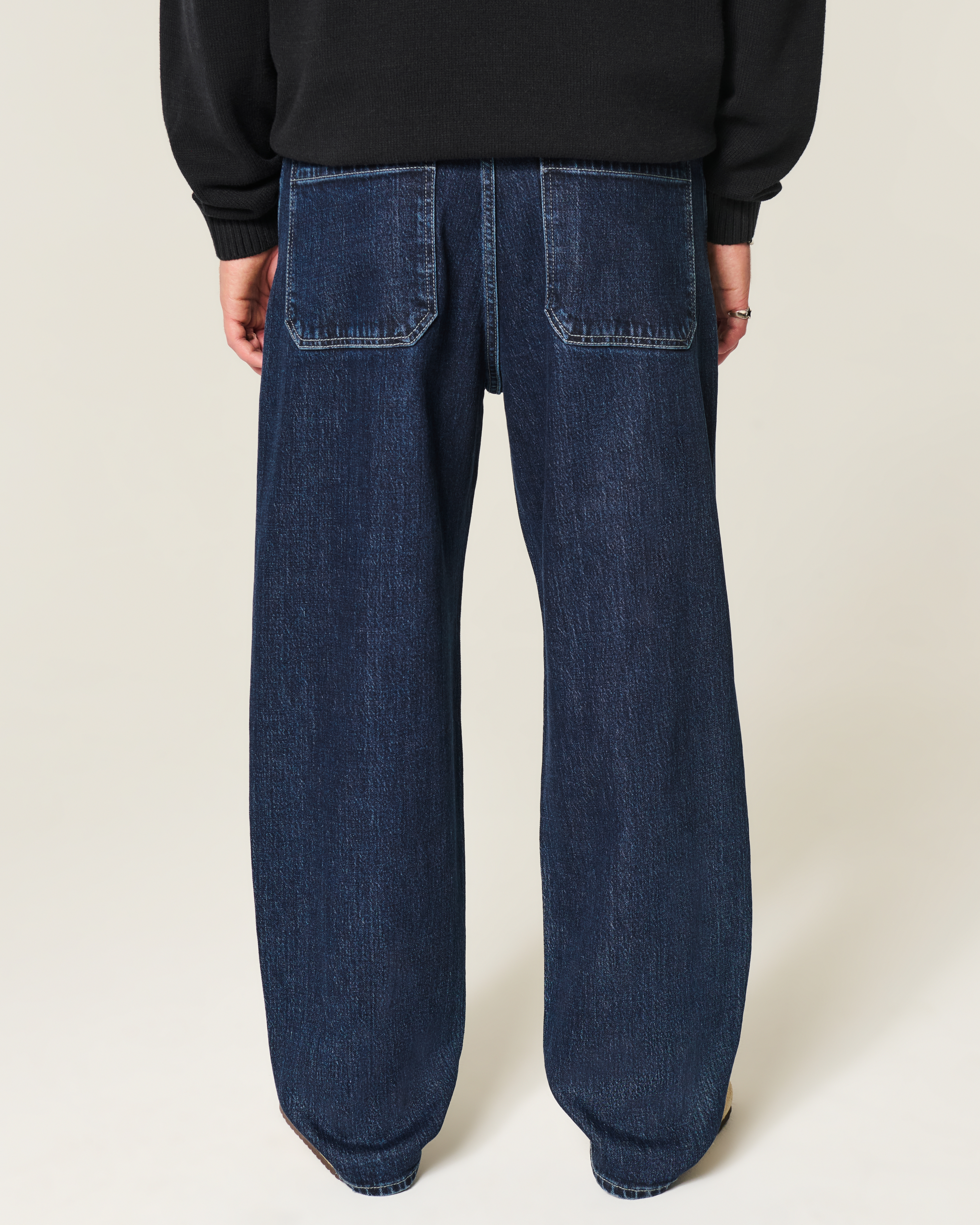 Dark Wash Skater Baggy Jeans