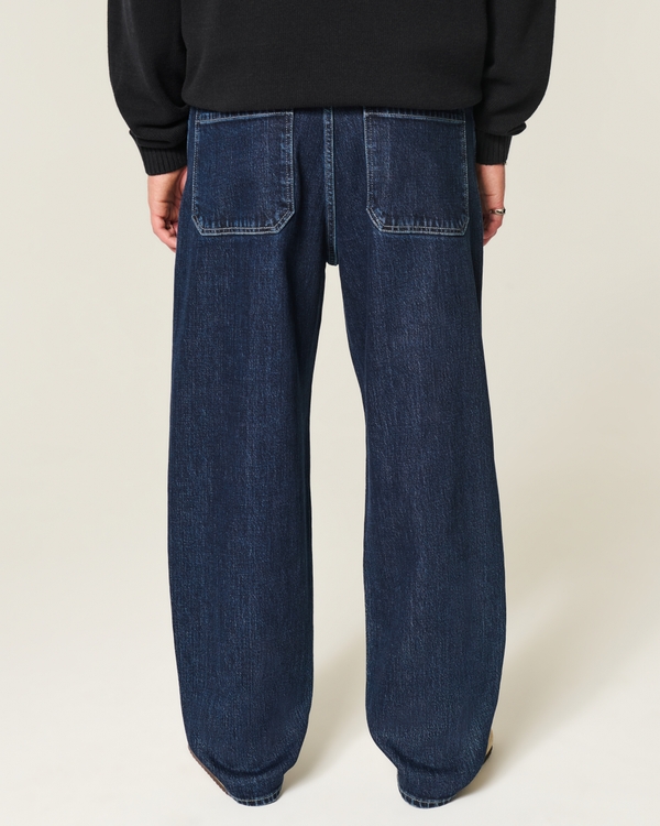 Dark Wash Skater Baggy Jeans