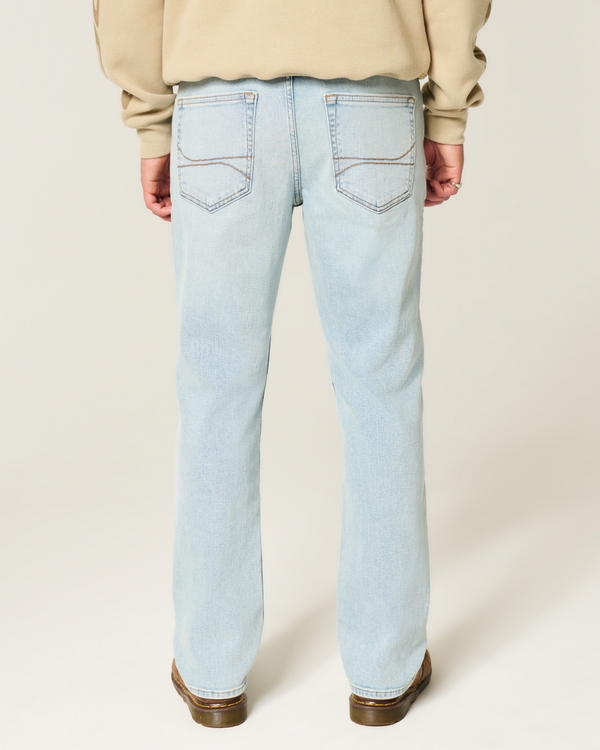 Light Wash Slim Straight Jeans