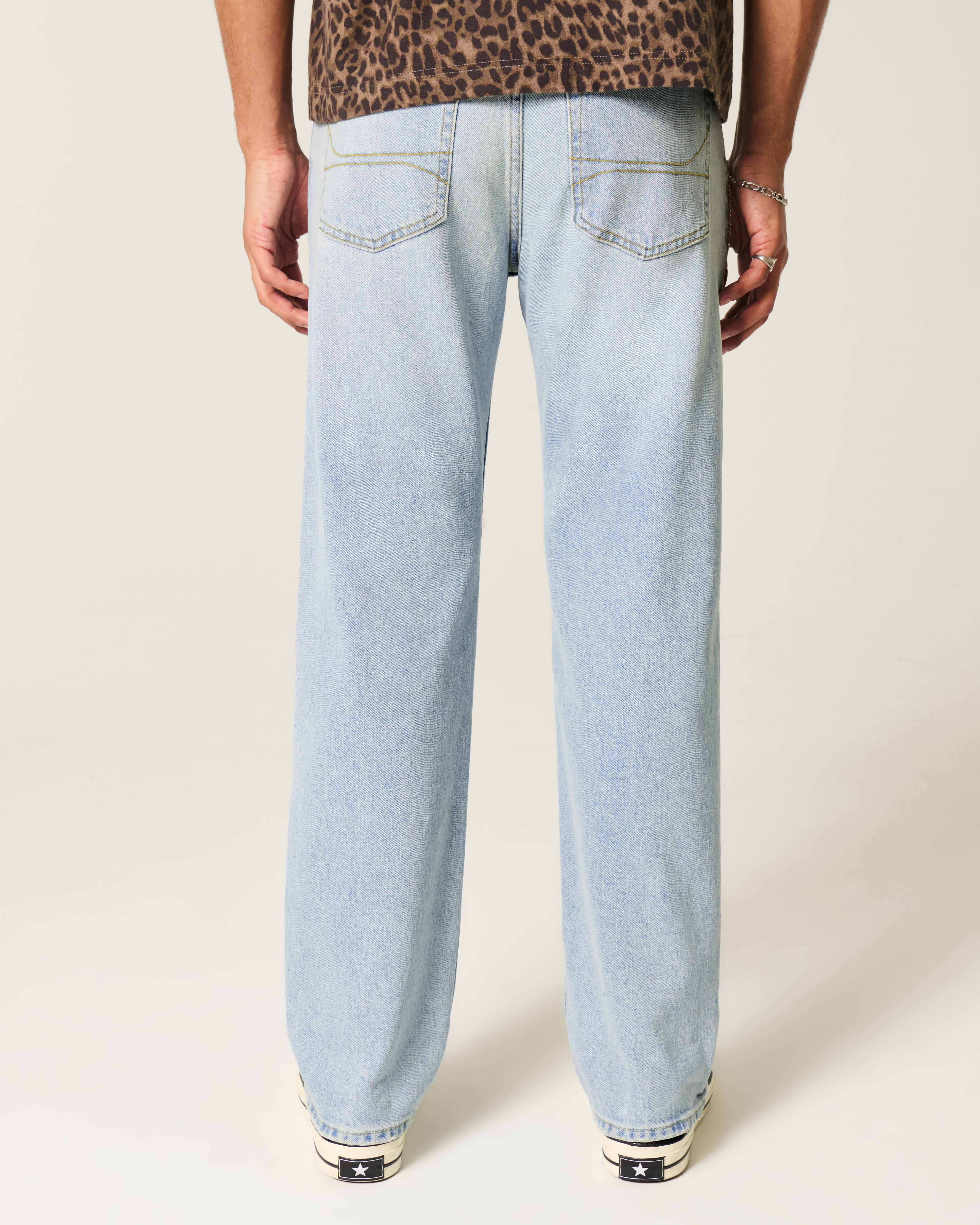 Light Wash Loose Jeans