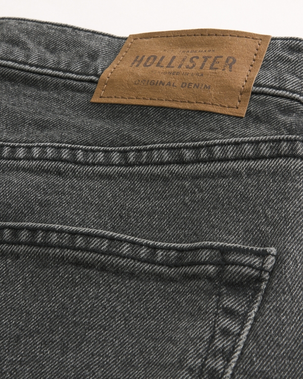 Washed Black Loose Jeans