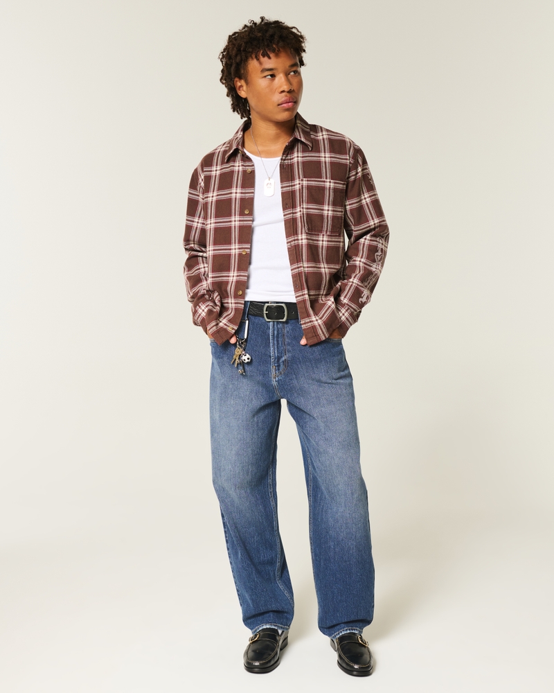 Dark Wash Baggy Jeans