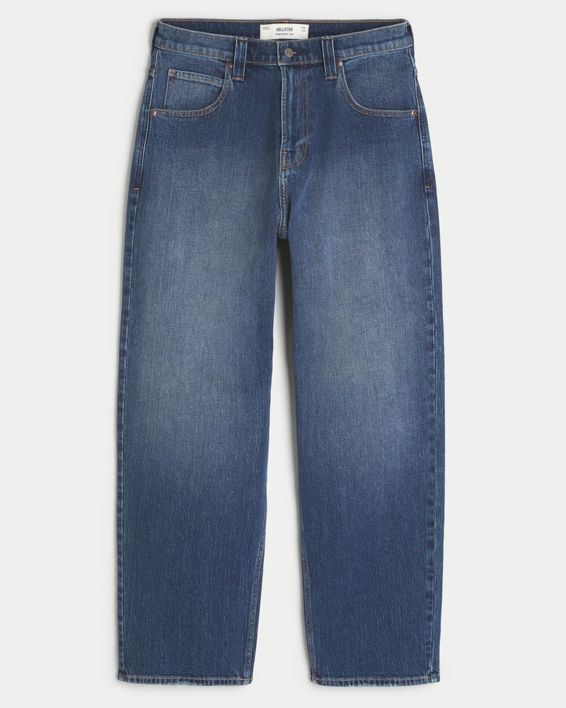 Dark Wash Skater Baggy Jeans