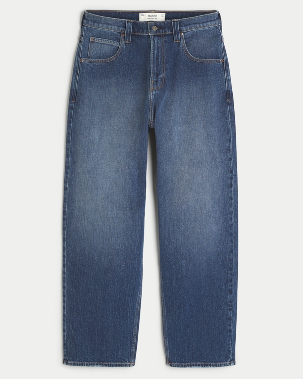 Dark Wash Skater Baggy Jeans, Dark view 1