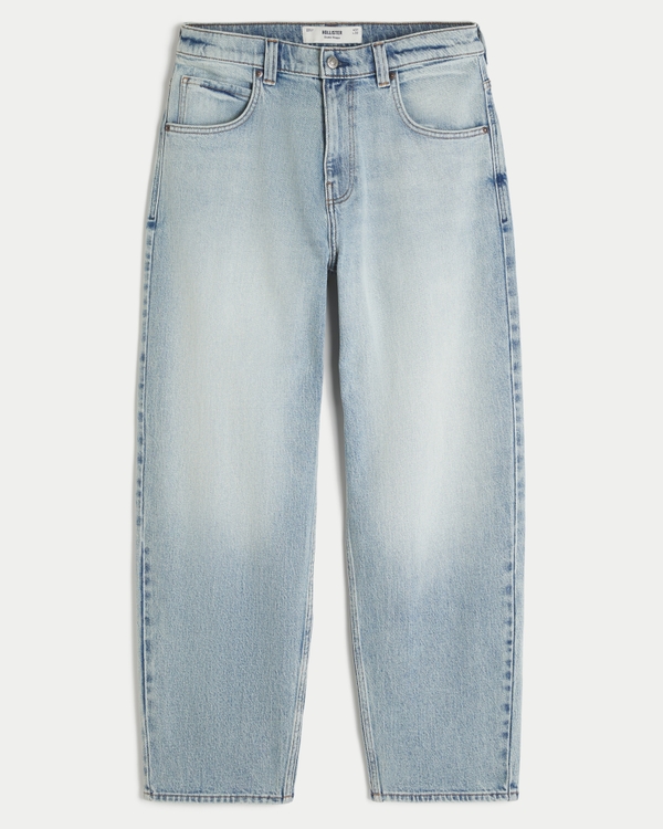 Light Wash Skater Baggy Jeans