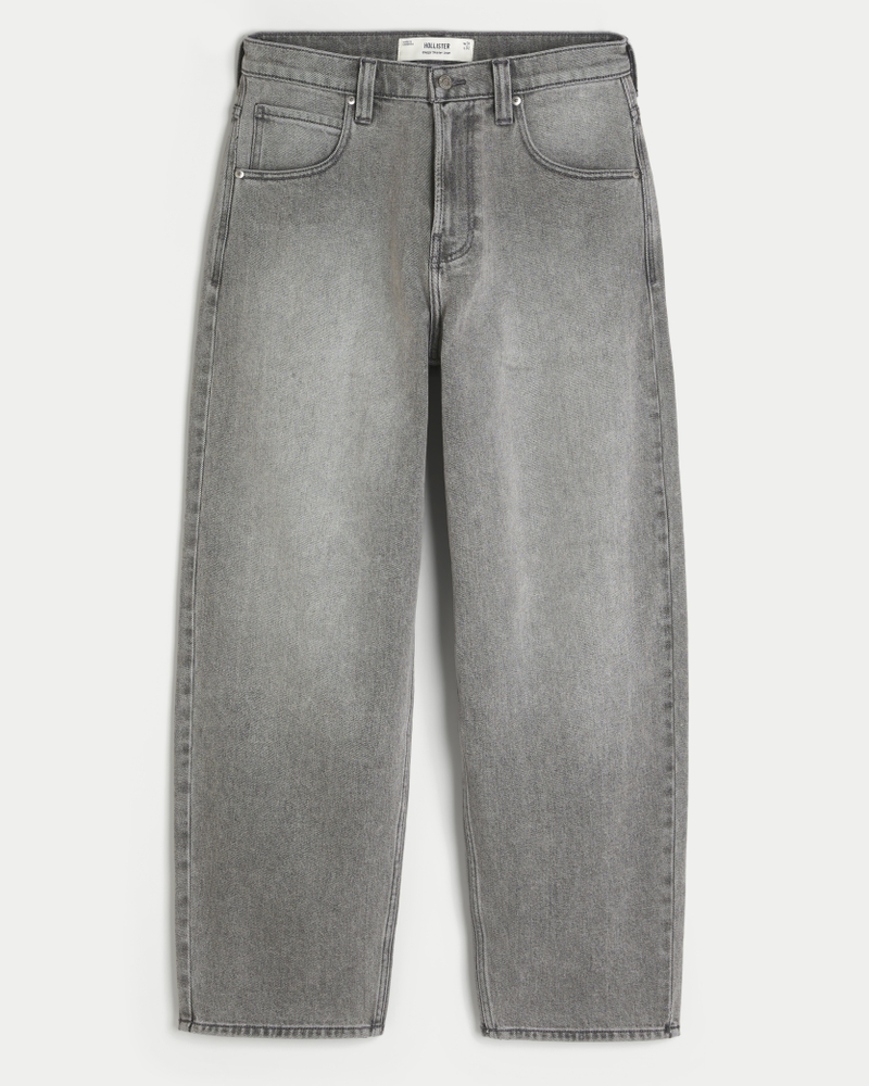 Grey Skater Baggy Jeans