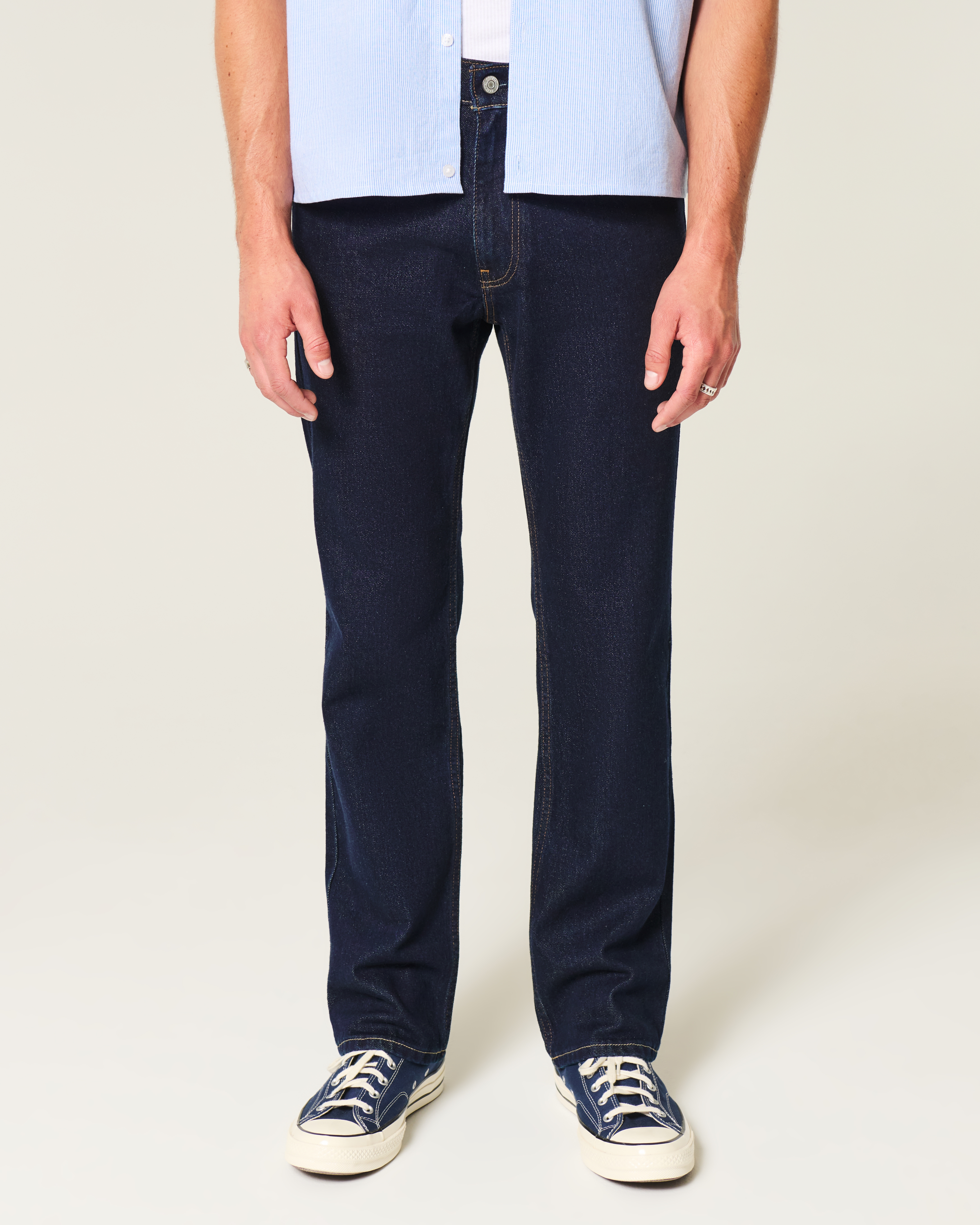 Dark Wash Straight Jeans