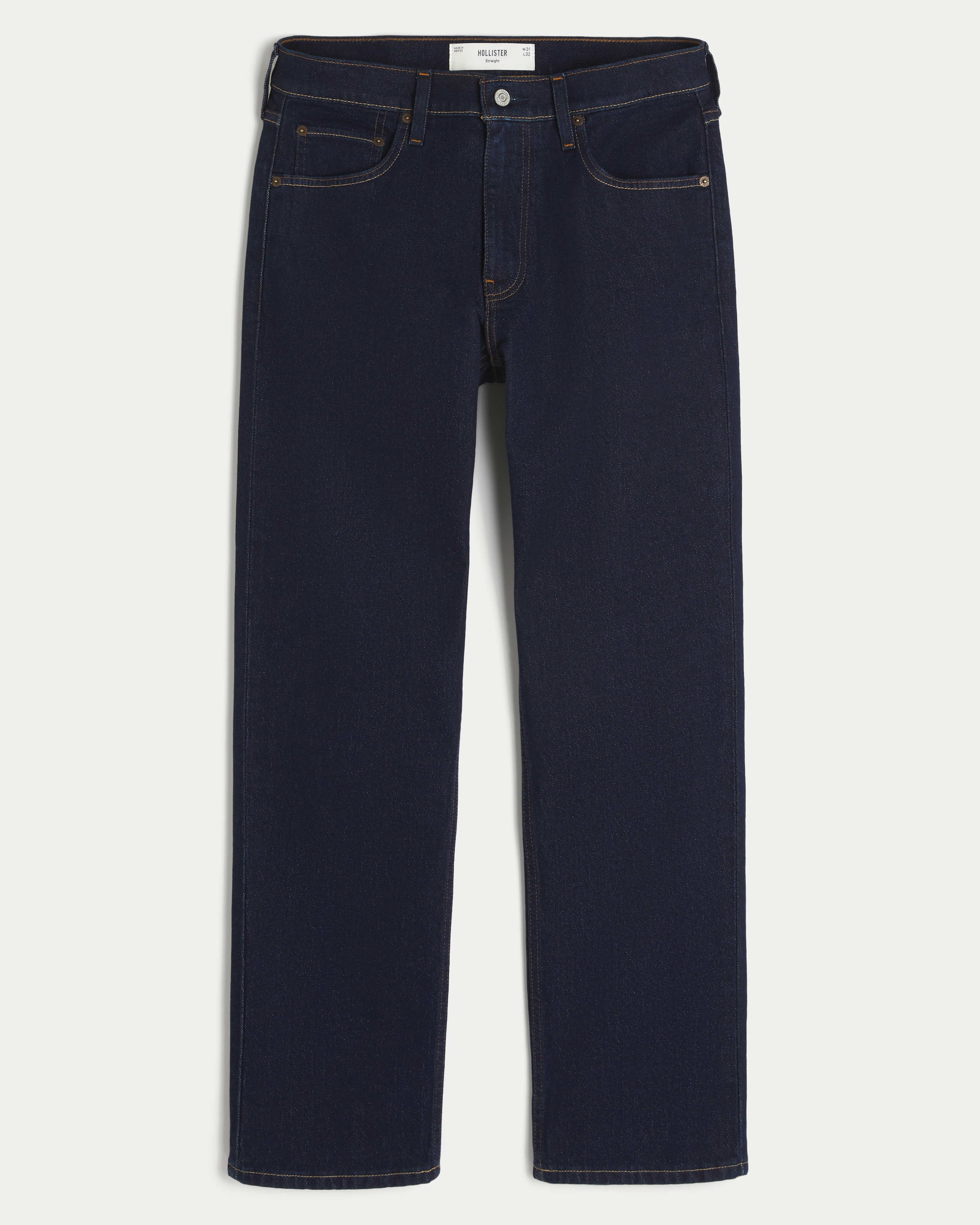 Dark Wash Straight Jeans