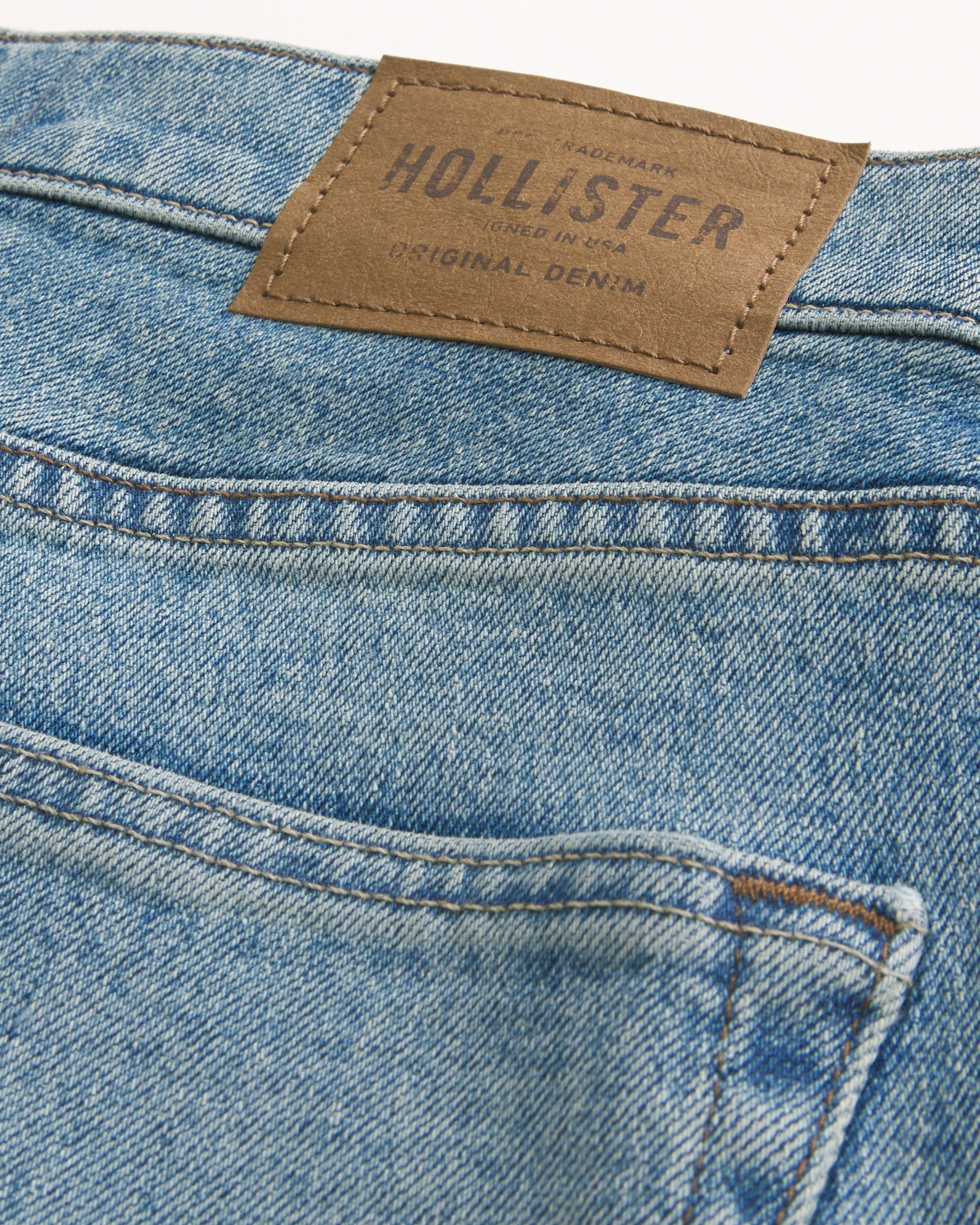 Medium Wash Straight Jeans