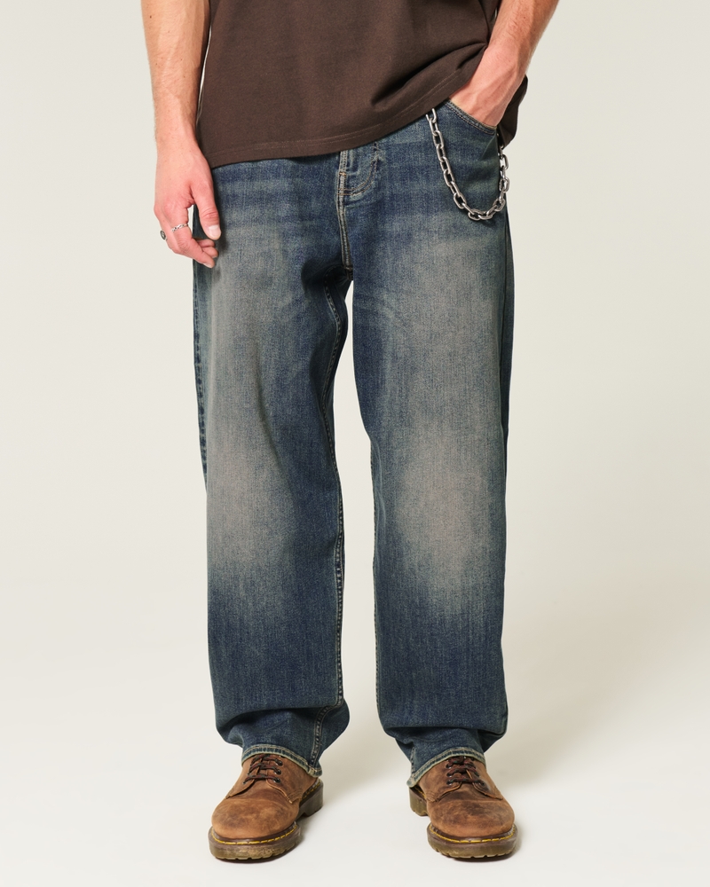 Dark Wash Baggy Skater Jeans
