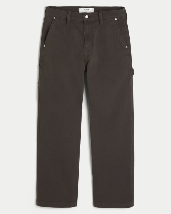 Baggy Carpenter Jeans, Dark Brown view 1