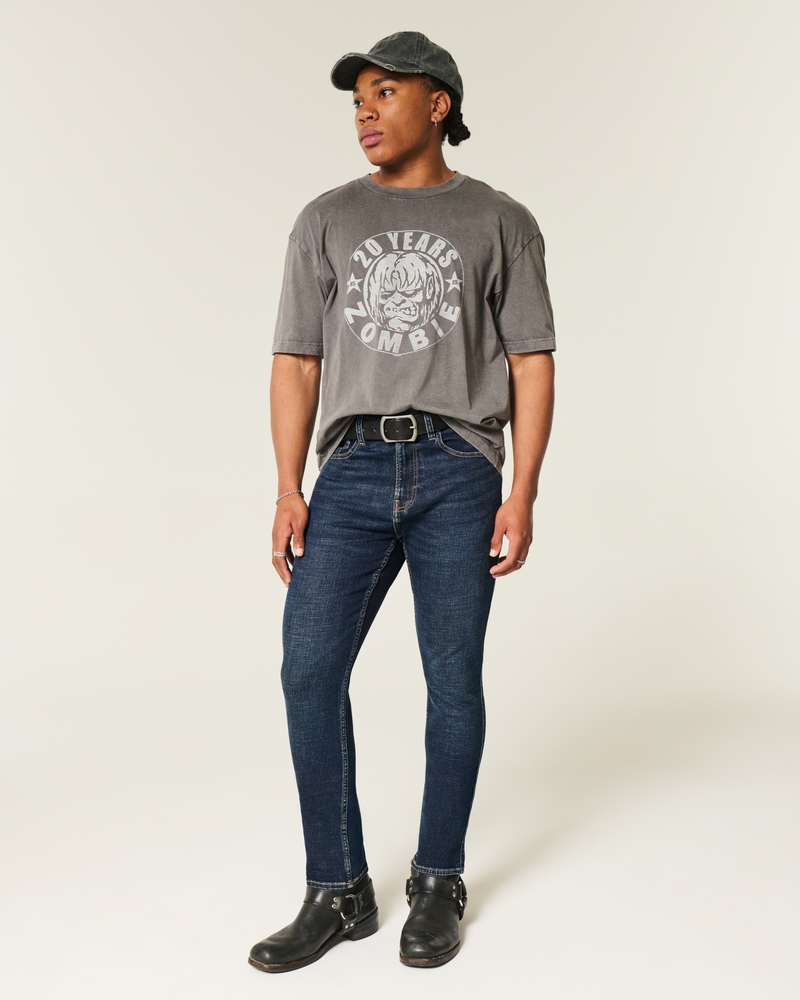 Dark Wash Athletic Skinny Jeans