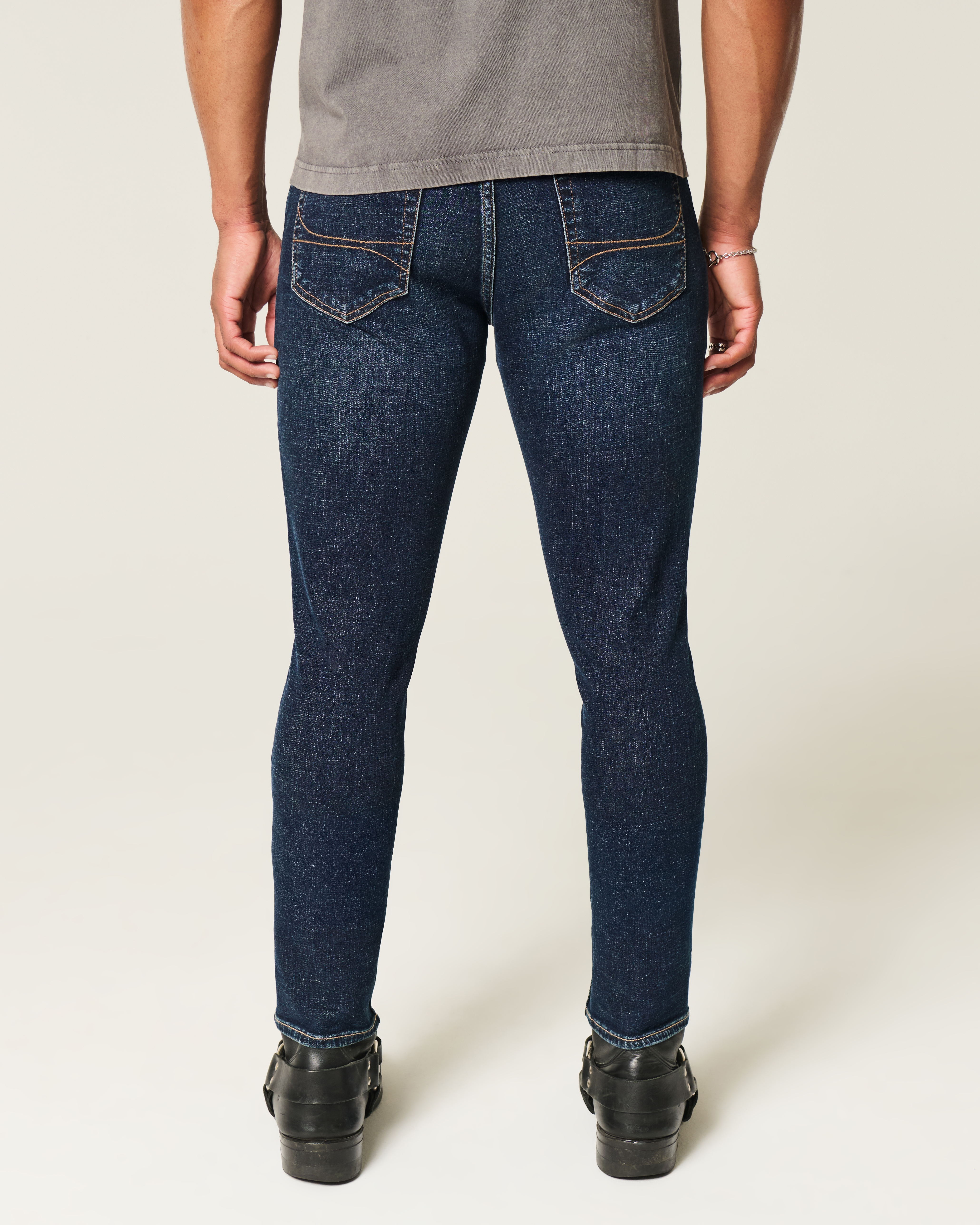 Dark Wash Athletic Skinny Jeans