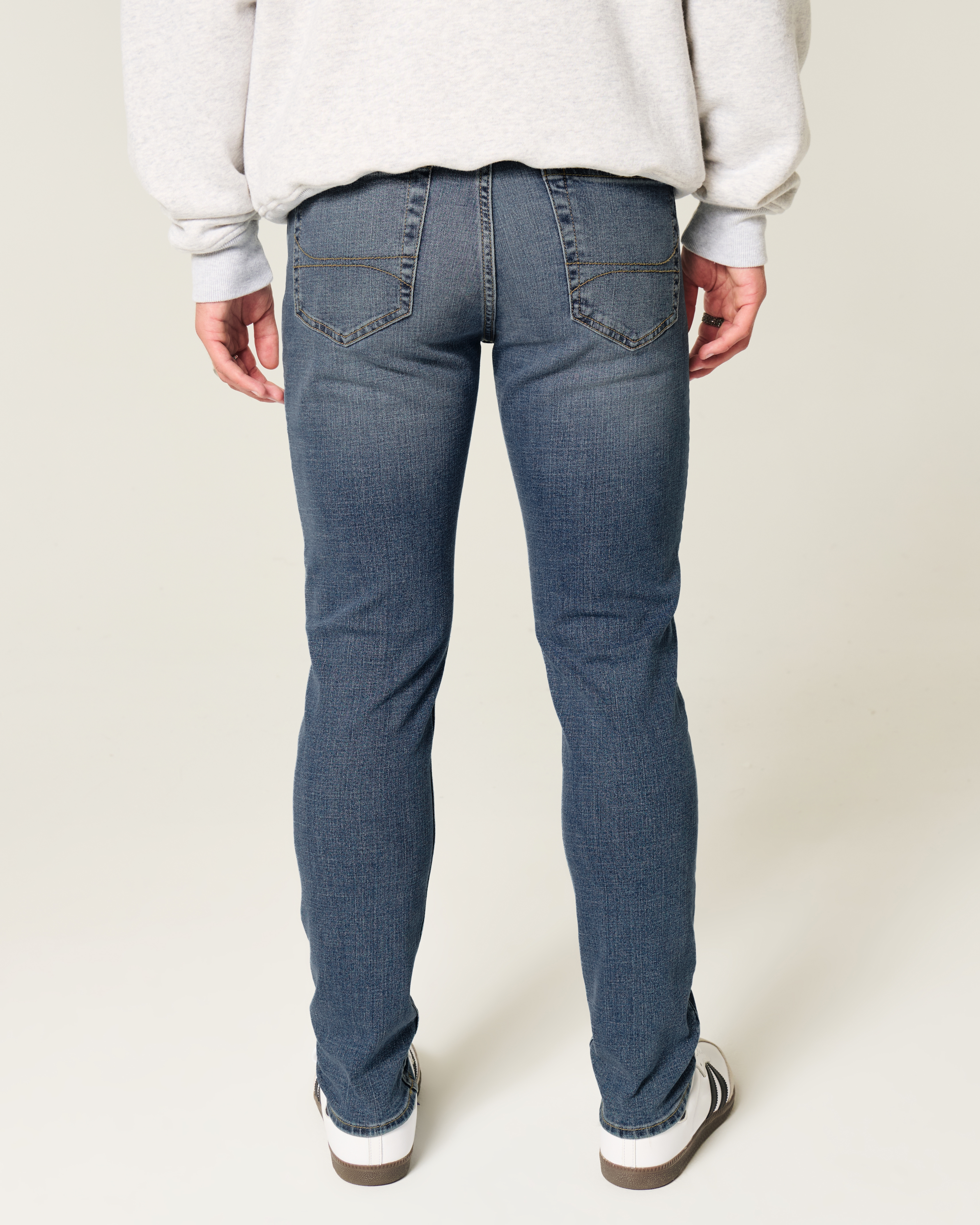 Medium Wash Athletic Skinny Jeans
