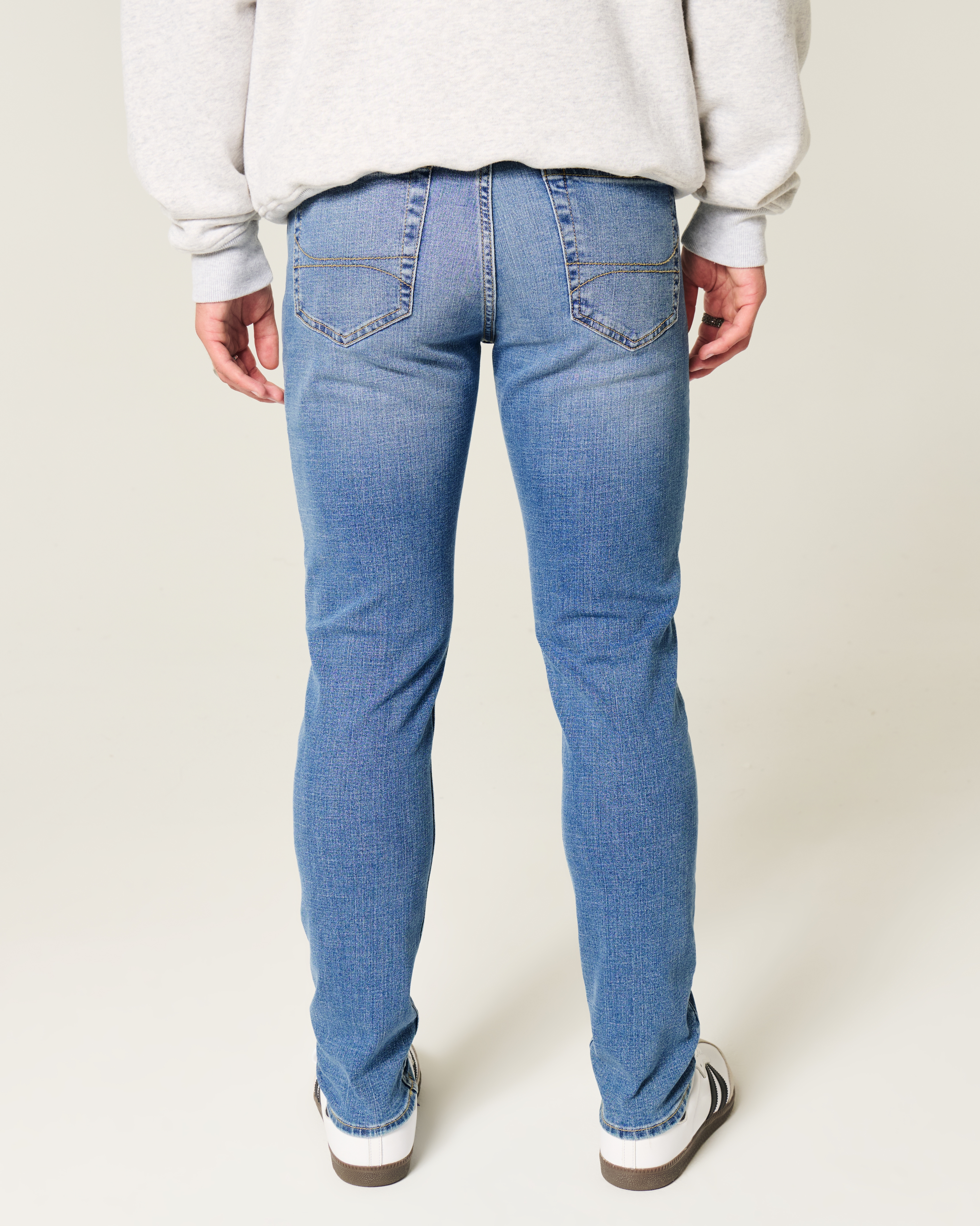 Medium Wash Athletic Skinny Jeans