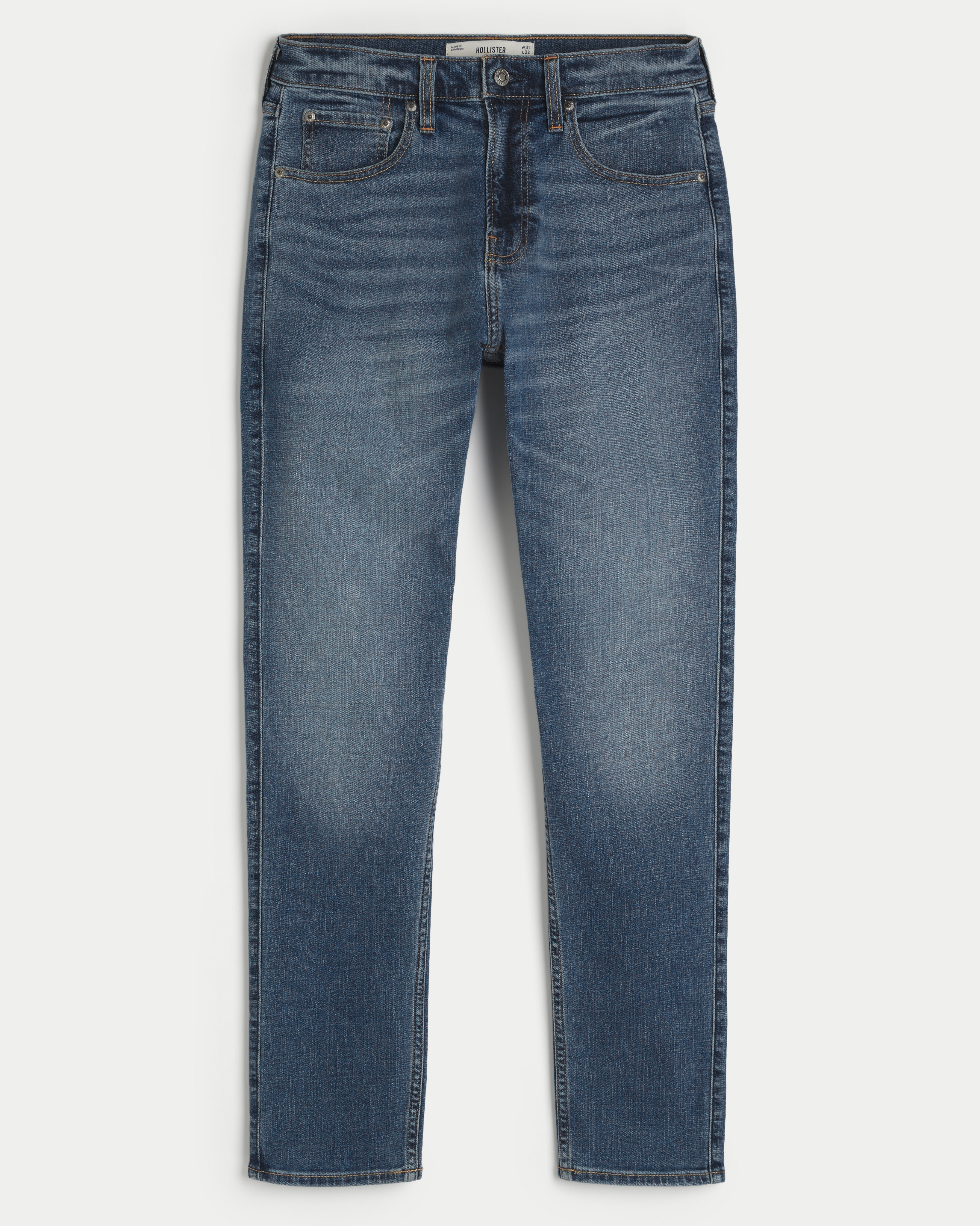 Medium Wash Athletic Skinny Jeans