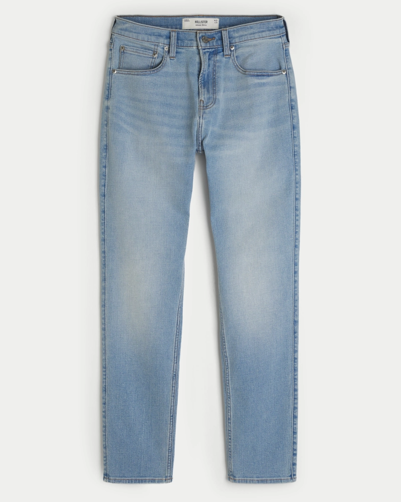Light Wash Athletic Skinny Jeans
