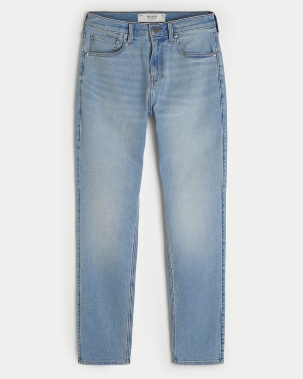 Light Wash Athletic Skinny Jeans, Light view 1