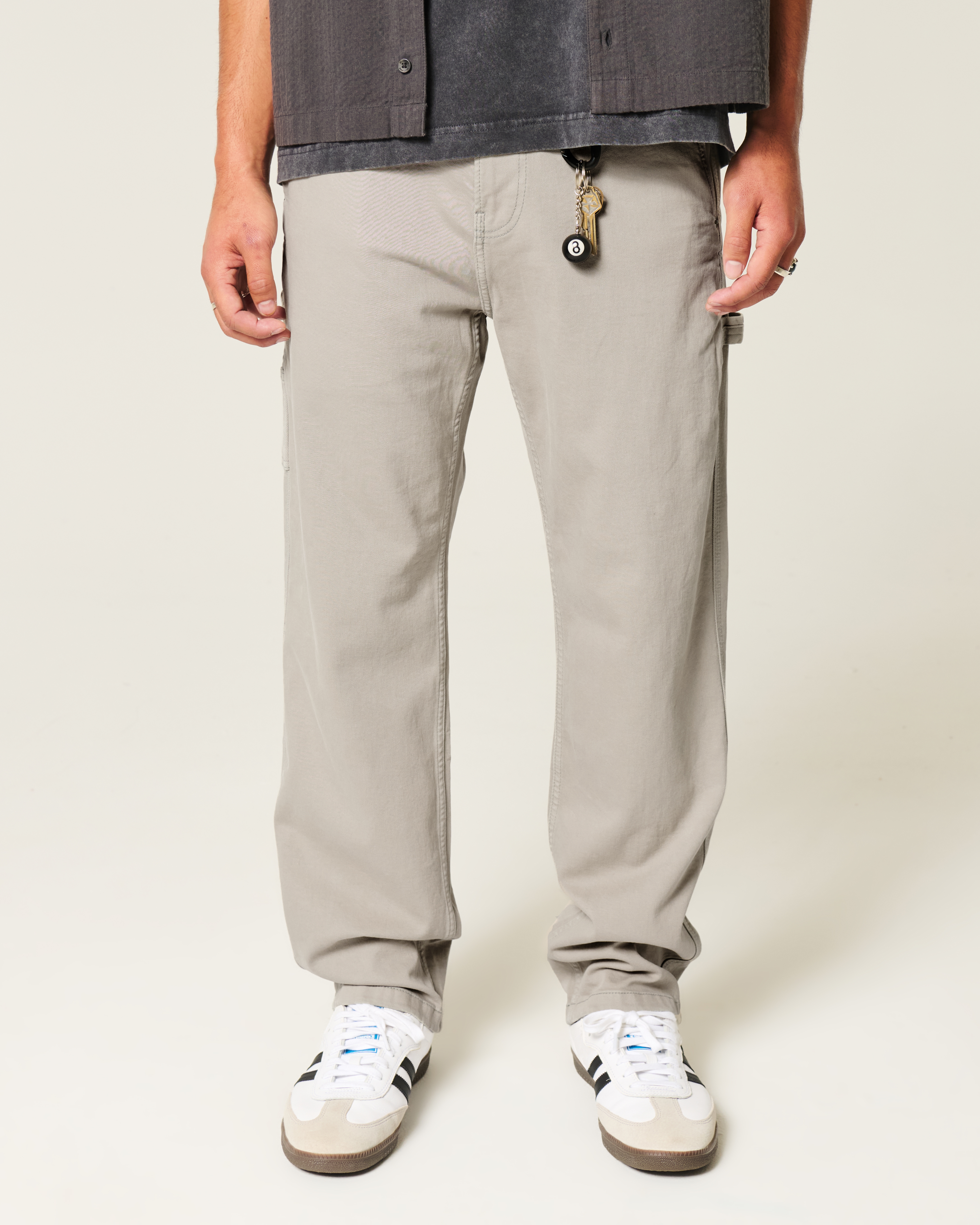 Embroidered Loose Painter Jeans