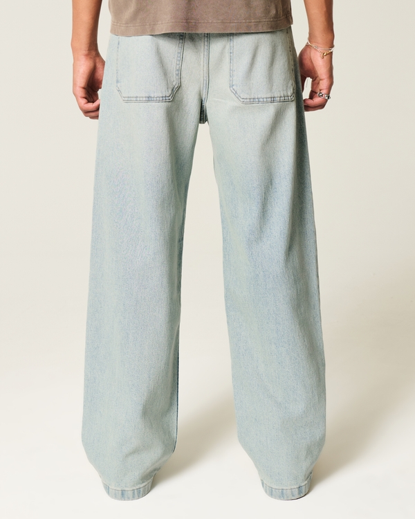 Men's Light Wash Super Baggy Jeans | Men's Clearance | HollisterCo.ca