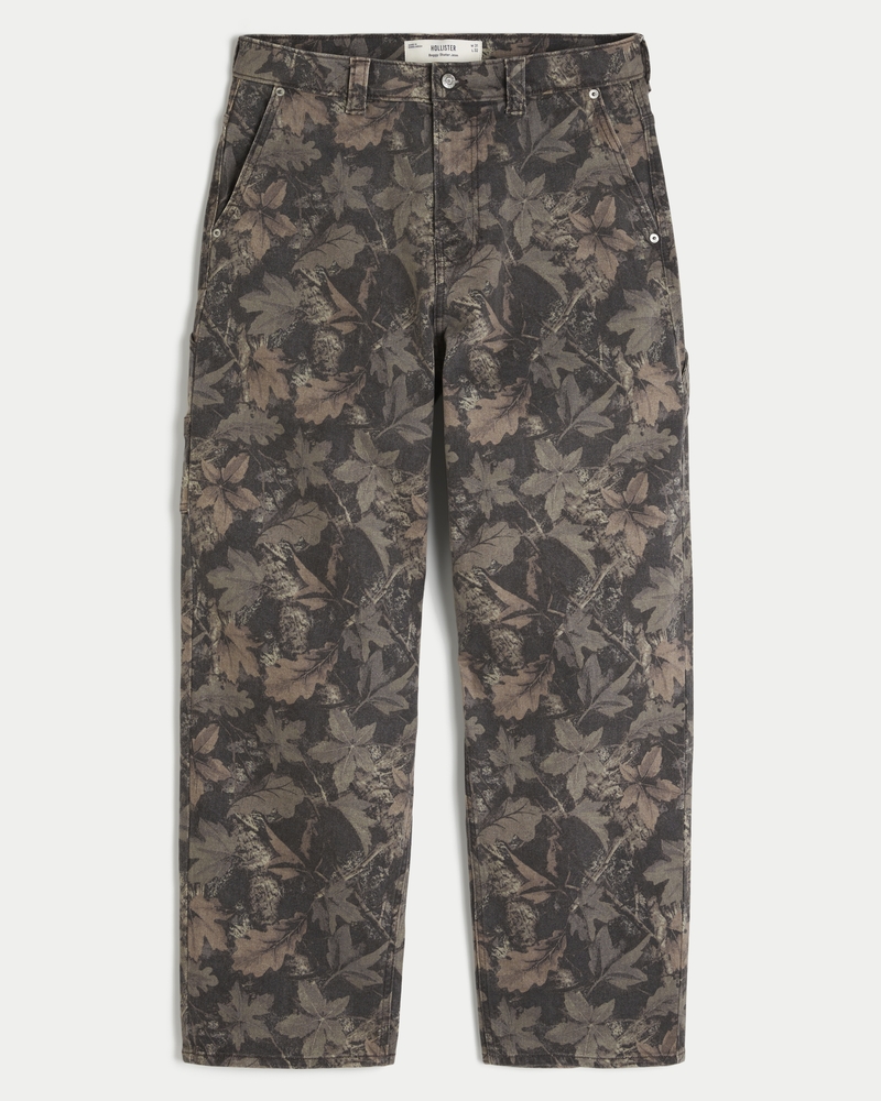 Men's Camo Skater Baggy Painter Jeans | Men's Bottoms