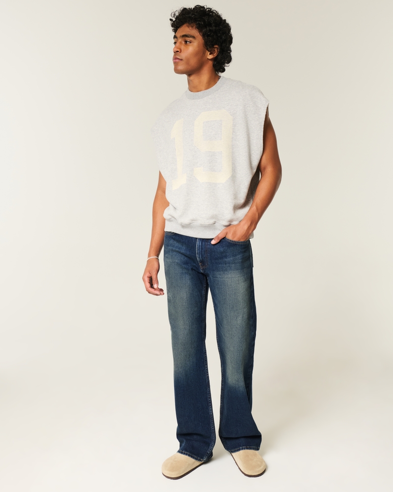 Dark Wash Relaxed Boot Jeans