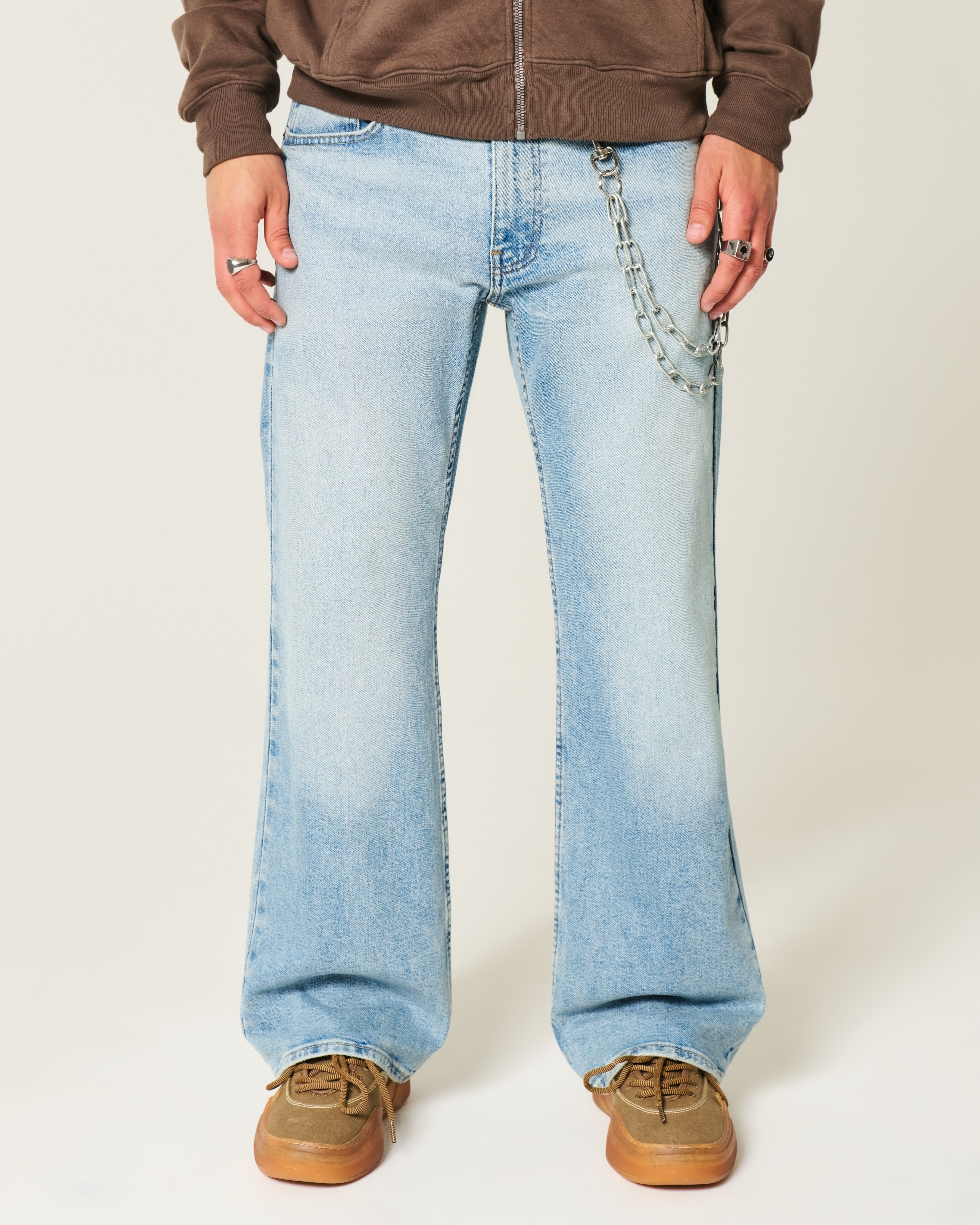 Light Wash Relaxed Boot Jeans