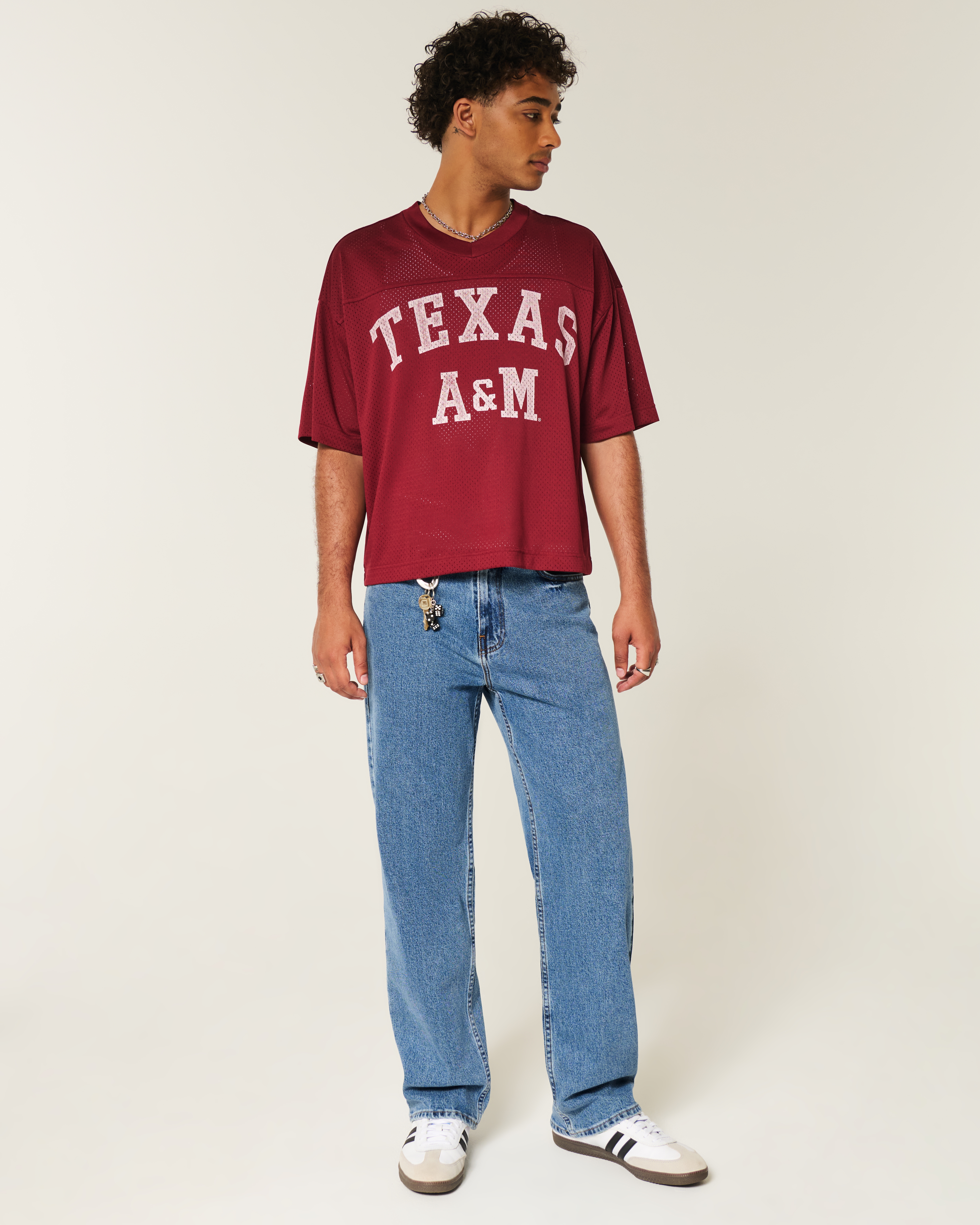 Medium Wash Baggy Jeans