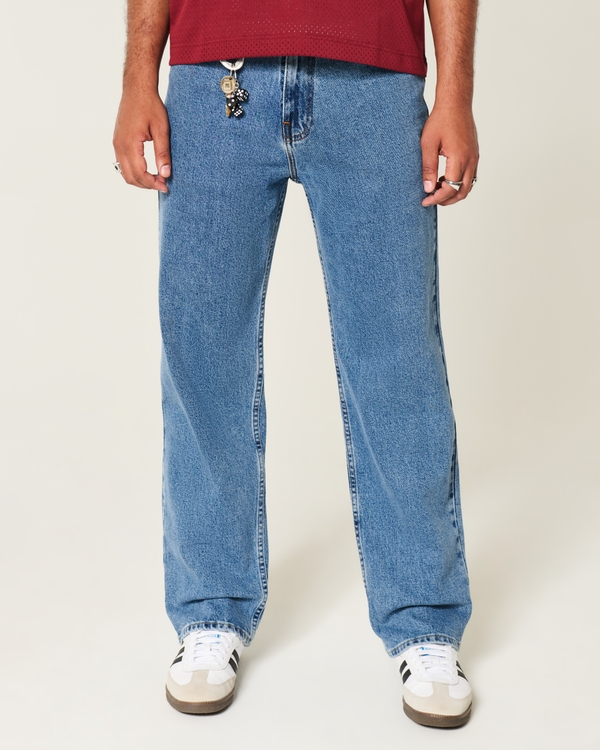 Medium Wash Baggy Jeans, Medium view 2
