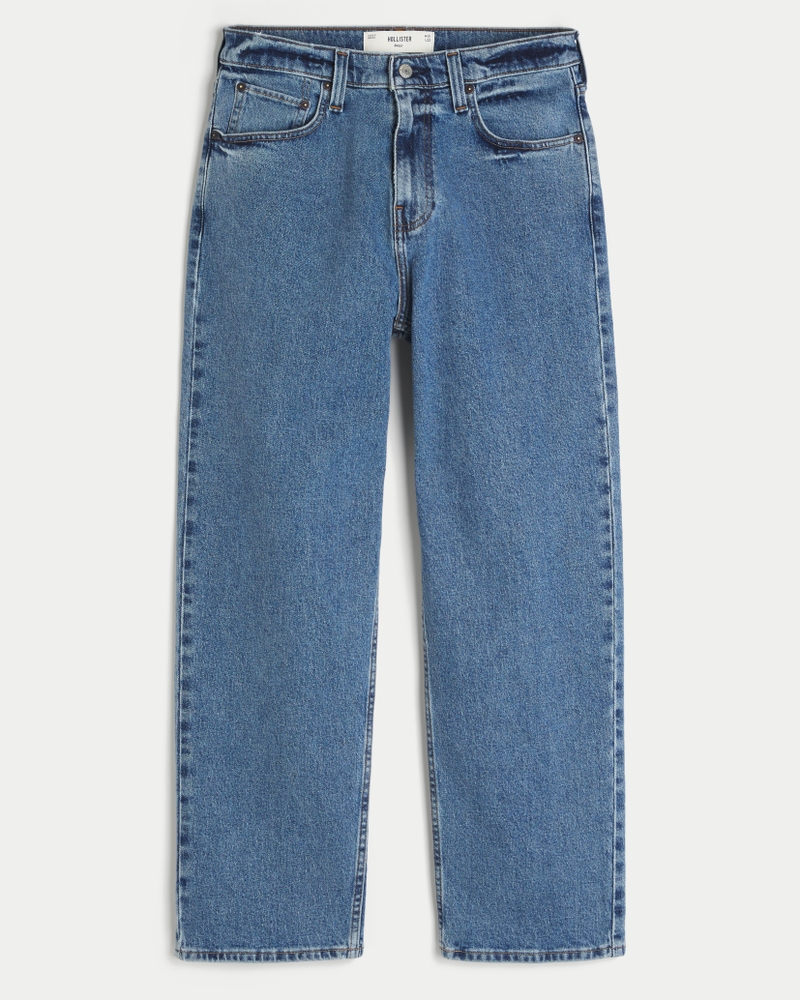 Medium Wash Baggy Jeans