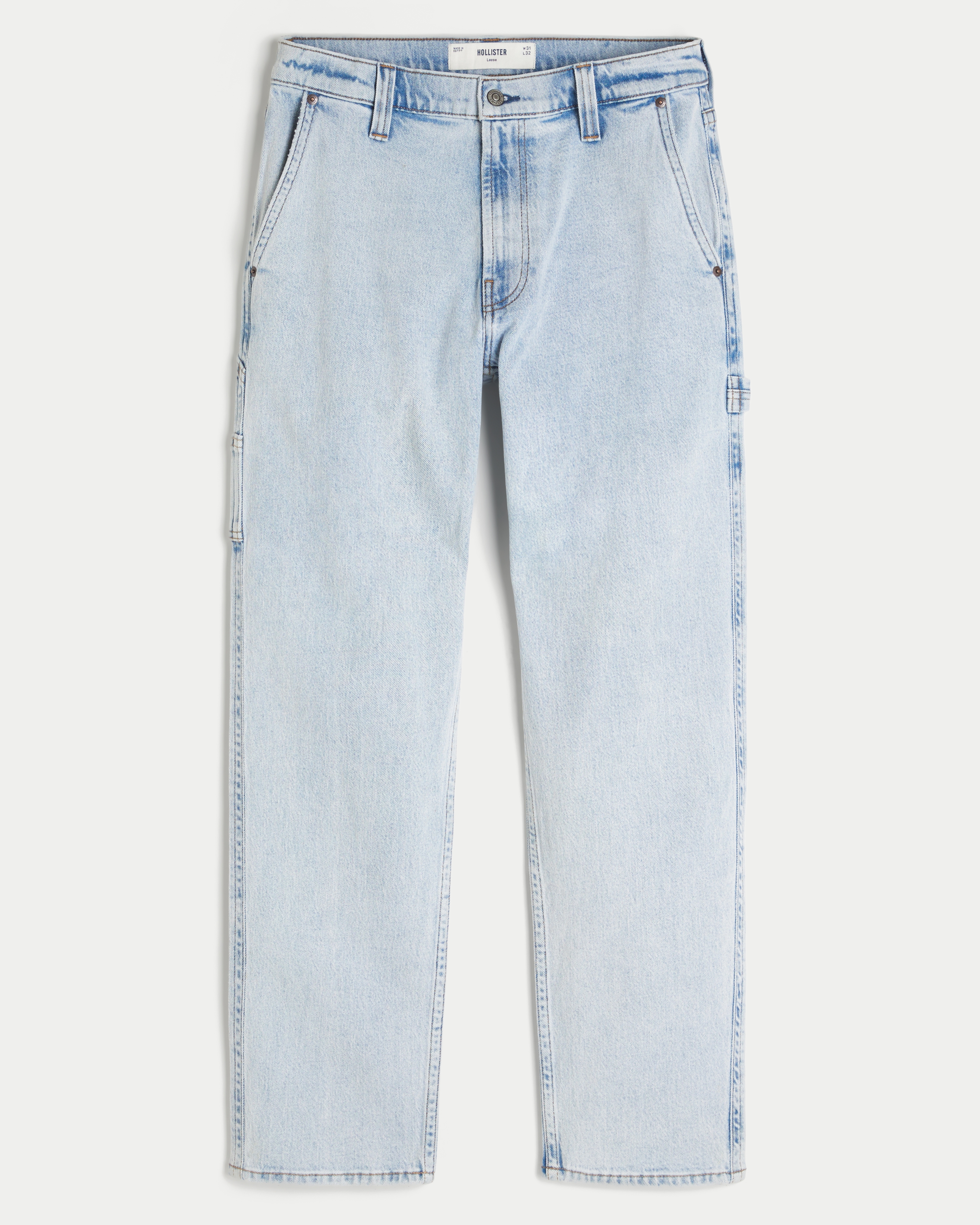 Light Wash Loose Painter Jeans