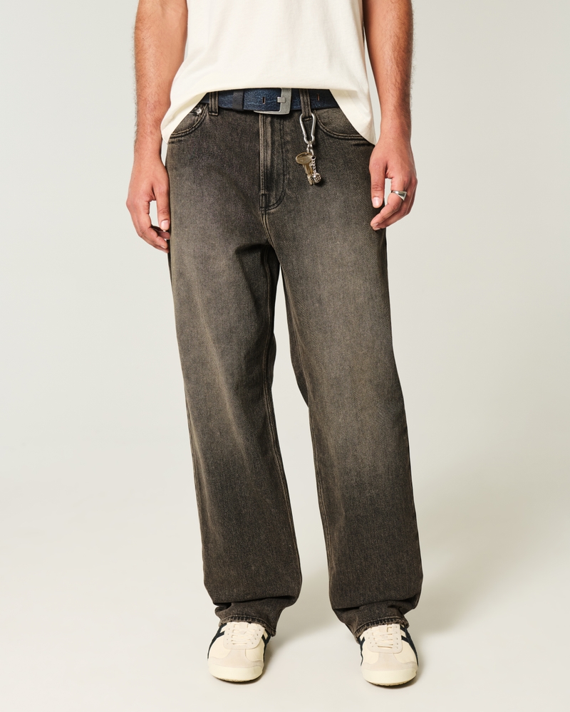 Tinted Black Baggy Jeans