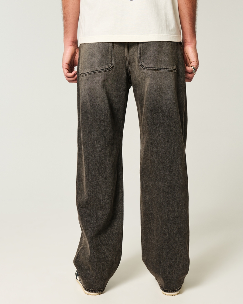 Tinted Black Baggy Jeans
