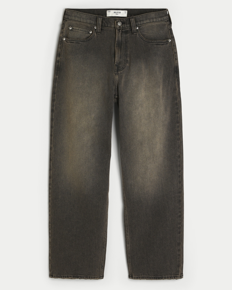Tinted Black Baggy Jeans