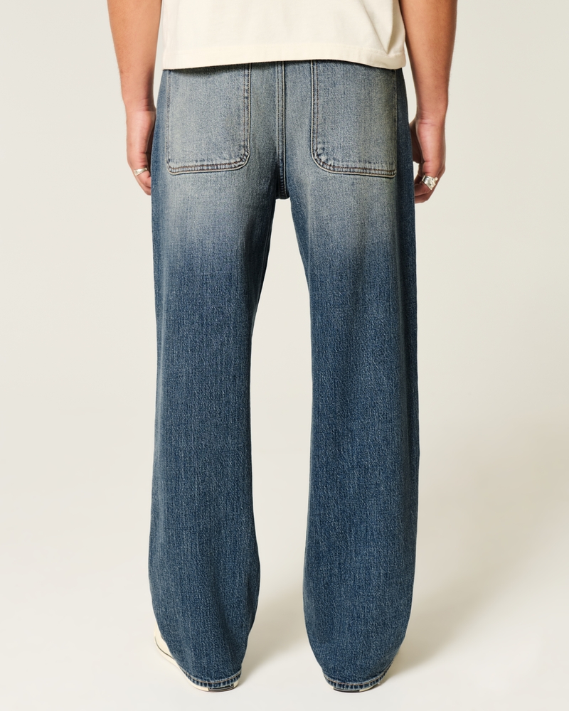 Medium Wash Baggy Jeans