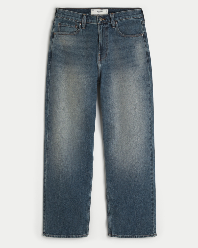 Medium Wash Baggy Jeans