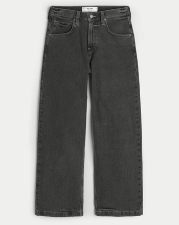 Washed Black Super Baggy Jeans