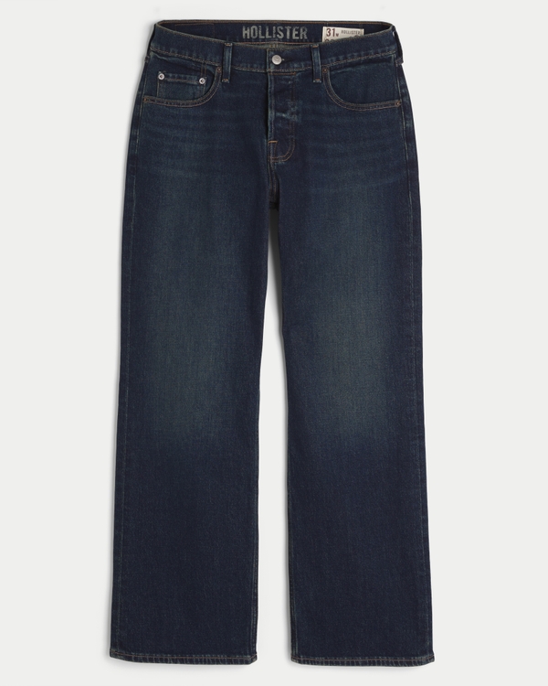 Hermosa Dark Wash Relaxed Bootcut Jeans, Dark view 1