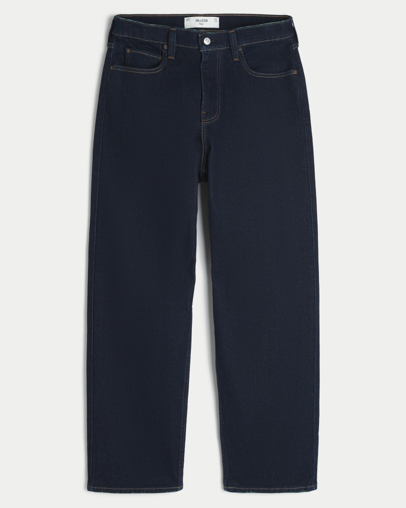 Men's Rinse Baggy Jeans | Men's Bottoms | HollisterCo.com