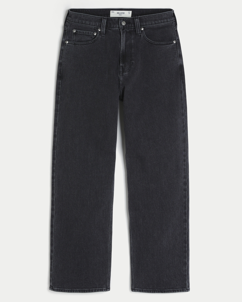 Washed Black Baggy Jeans