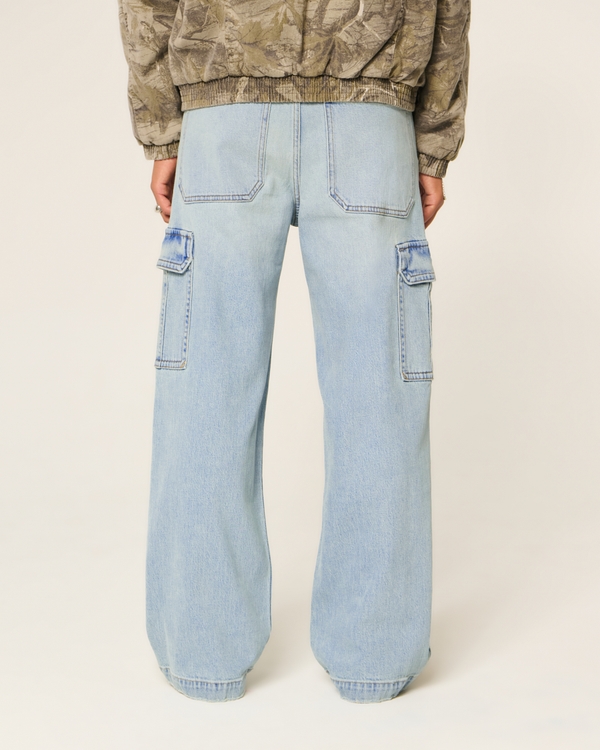 Men's Super Baggy Cargo Jeans | Men's Bottoms | HollisterCo.com