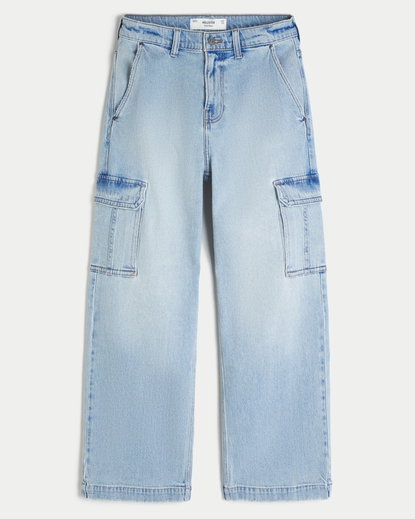 Men's Super Baggy Cargo Jeans | Men's Bottoms | HollisterCo.com