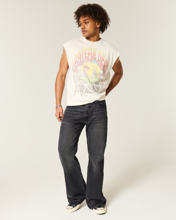 Washed Black Flare Jeans, Washed Black view 2