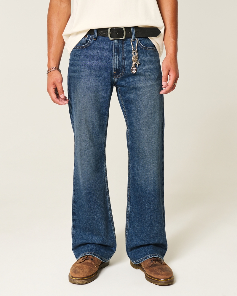 Dark Wash Relaxed Boot Jeans