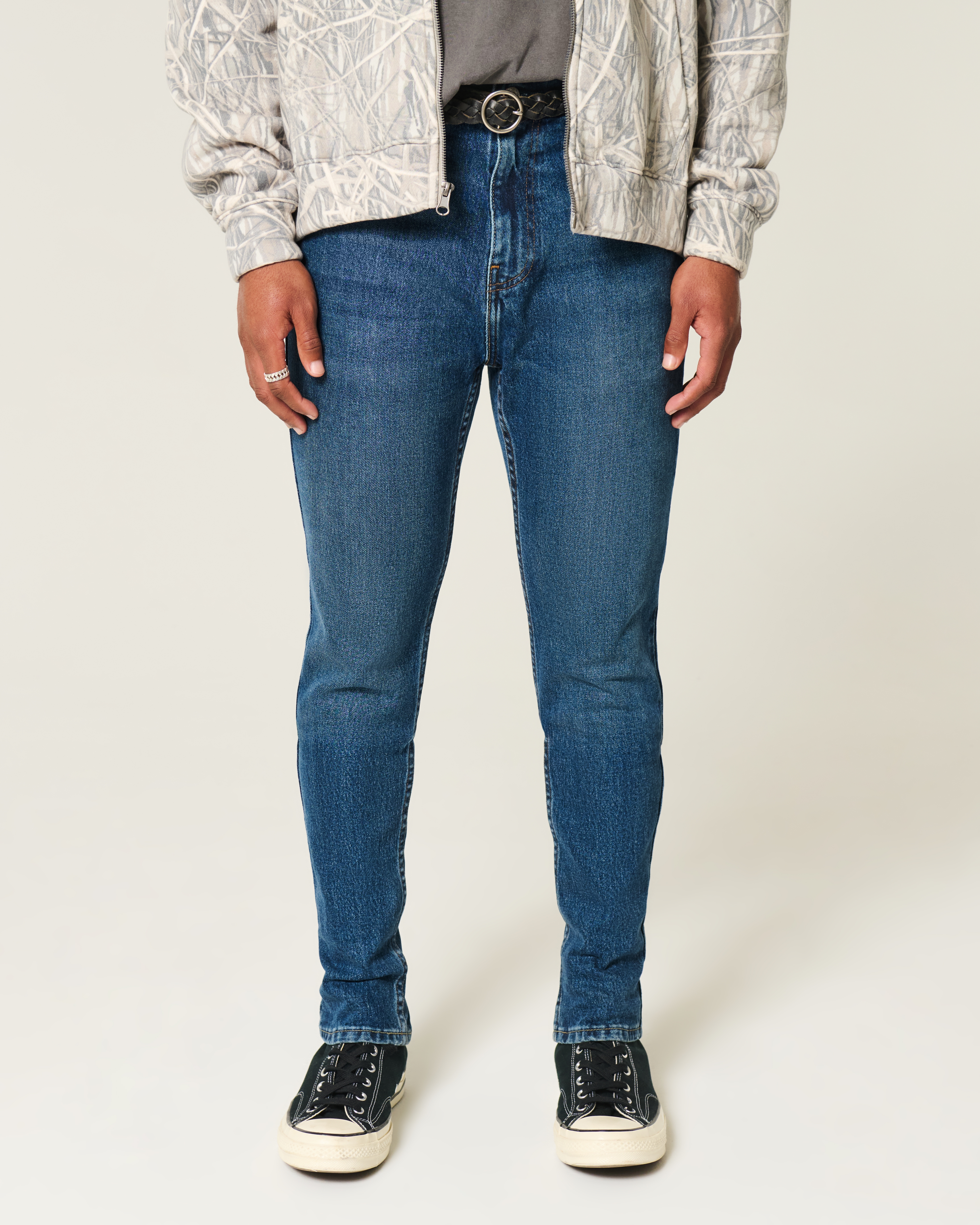 Dark Wash Athletic Skinny Jeans